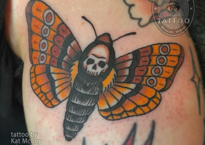 dallas traditional tattoo deaths head moth