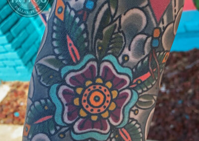 dallas japanese traditional floral sleeve