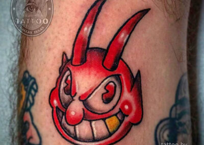 dallas traditional tattoo red devil