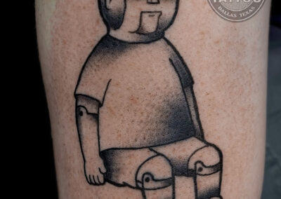 dallas traditional tattoo robot bobby hill