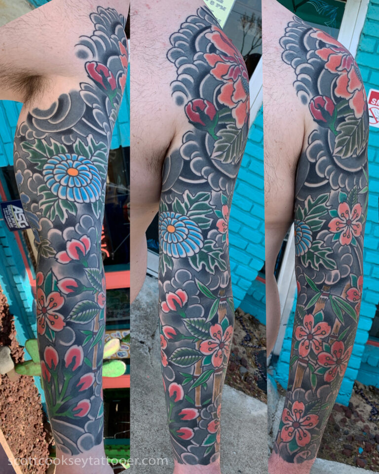 Japanese tattoo by Scott Cooksey