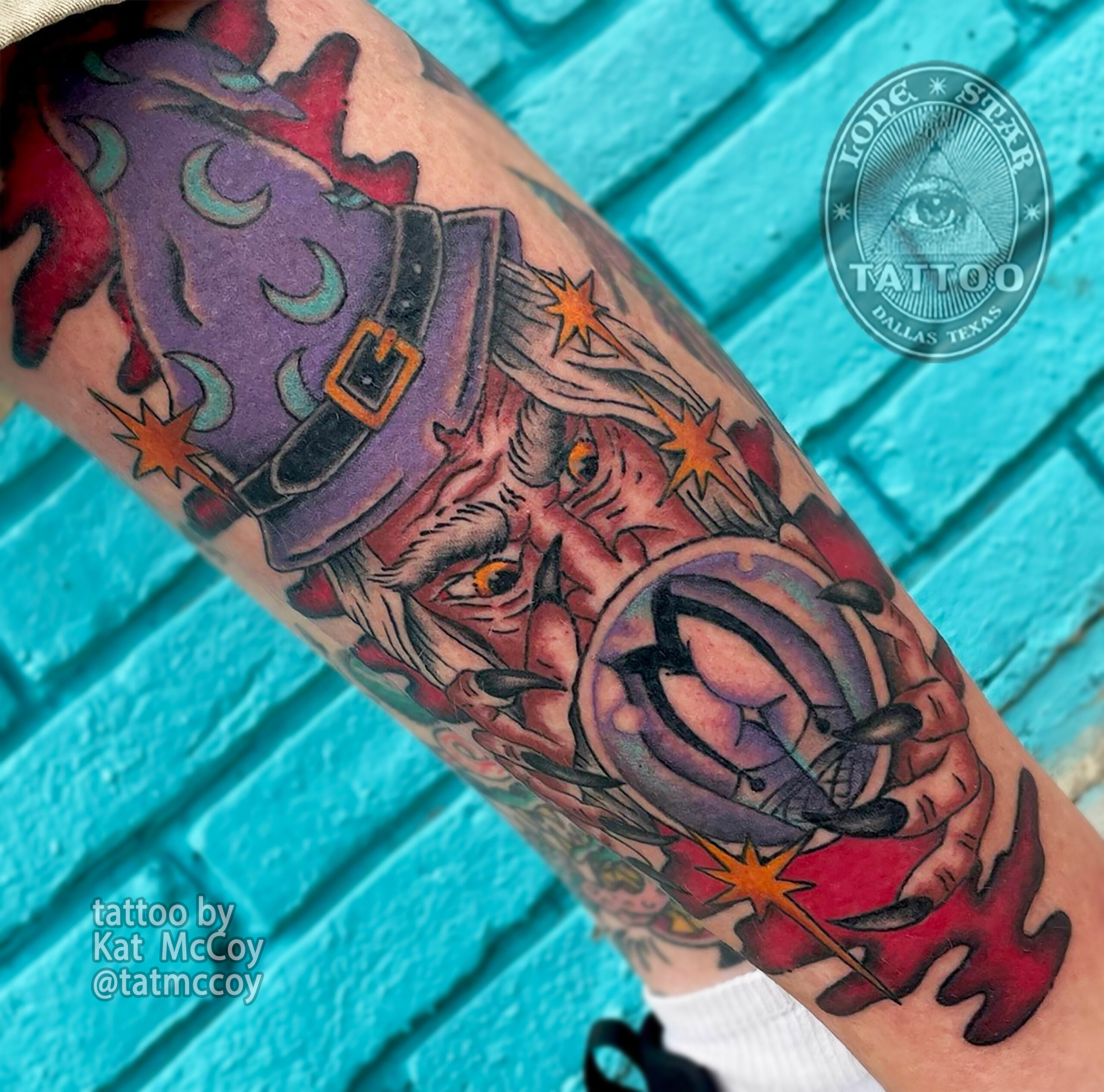 dallas traditonal tattoo kinky wizard