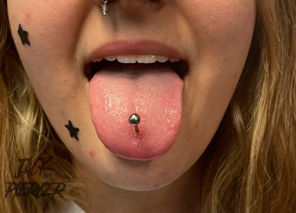 piercing dallas tongue titanium