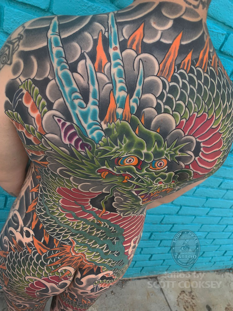 backpiece dallas japanese tattoo irezumi dragon