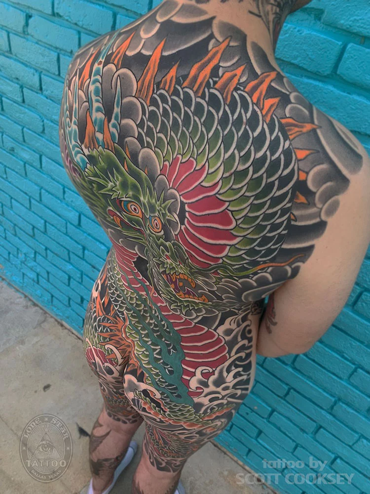 dragon backpiece dallas japanese tattoo irezumi