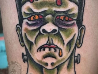 josefhine tattoo frankenstien monster dallas traditional