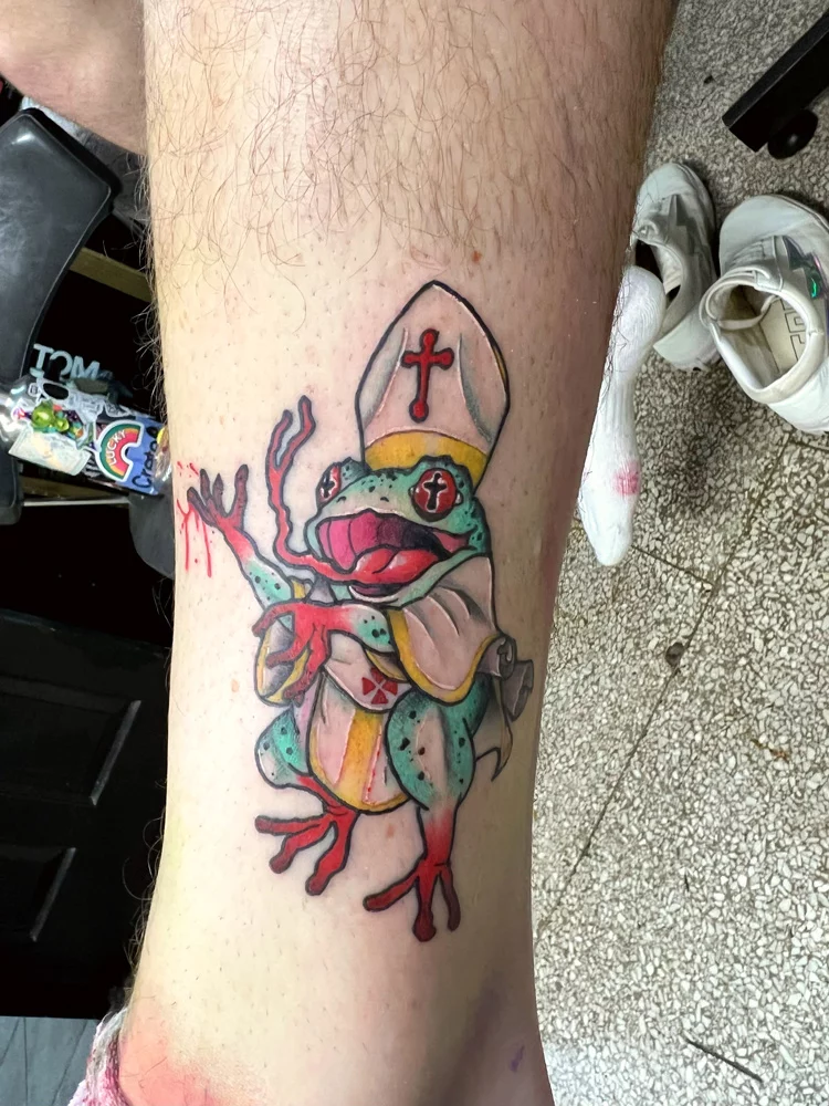 tattoo dallas frog priest evil