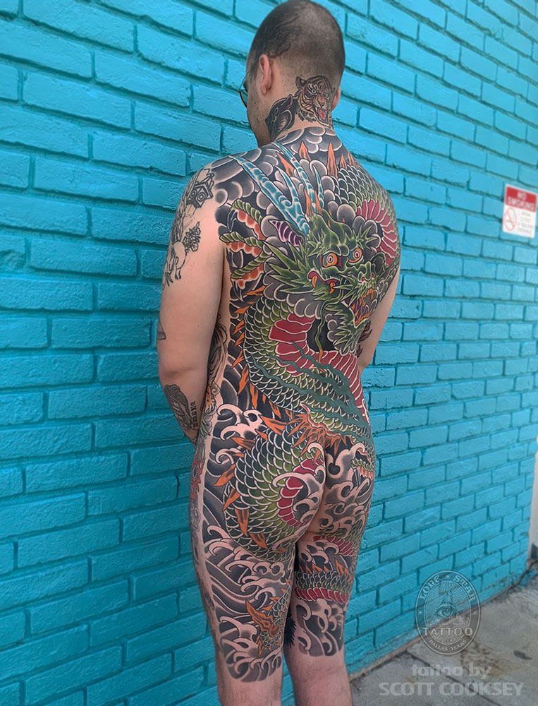 tattoo dragon backpiece dallas japanese irezumi