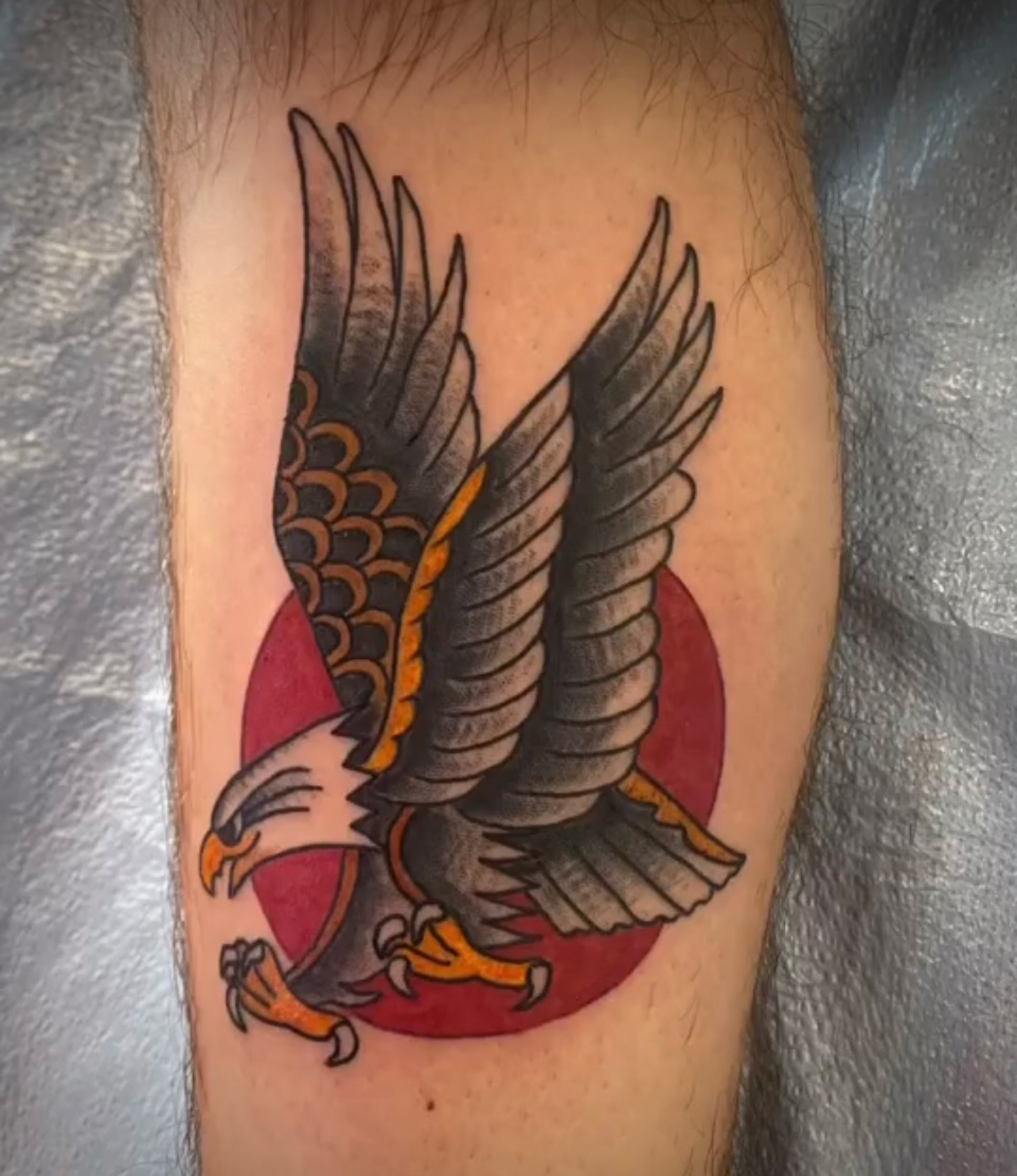 dallas tattoo traditional eagles