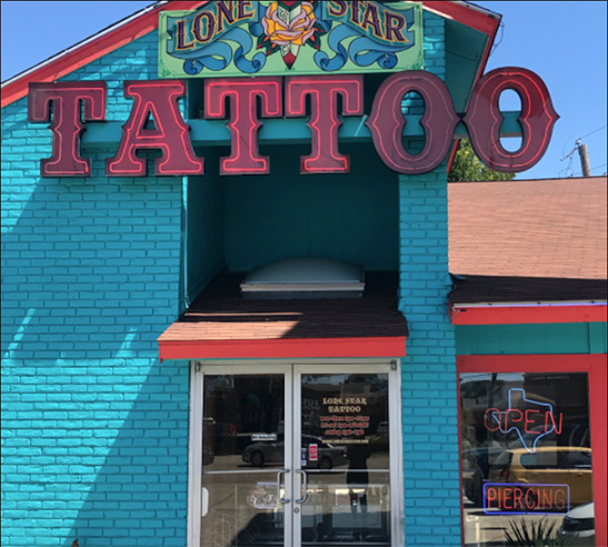 The Lone Star Tattoo storefront
